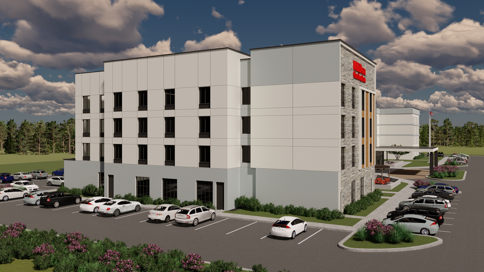 Home2 Suites Hilton Garden Inn Brunswick South Elevation